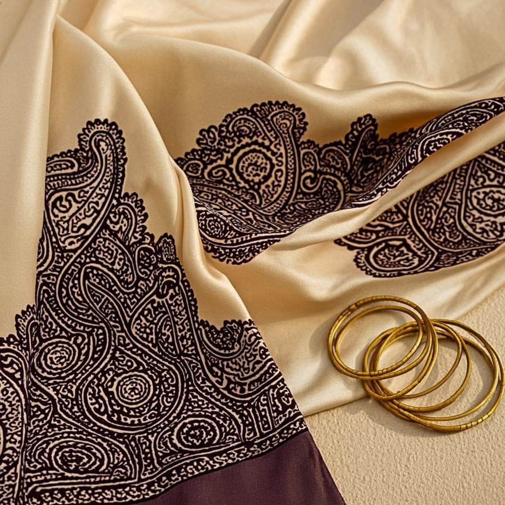 Bridal mehndi with paisley and peacock motifs.